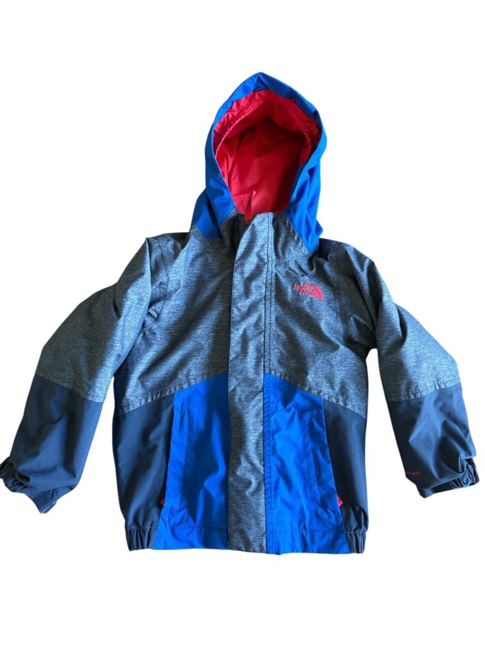 North Face Colorblocked Winter Jacket with Liner Size Youth 3T Full Zip Hooded